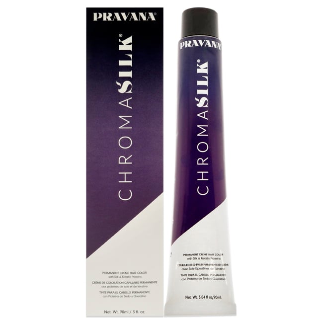 Picture of Pravana I0112122 3 oz ChromaSilk Creme Hair Color for Unisex, 10.07 Extra Light Sheer Violet Blonde