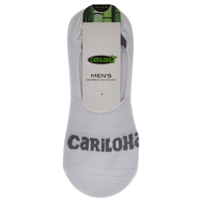I0116829 Bamboo No-Show Socks for Men, White - Large & Extra Large -  Cariloha