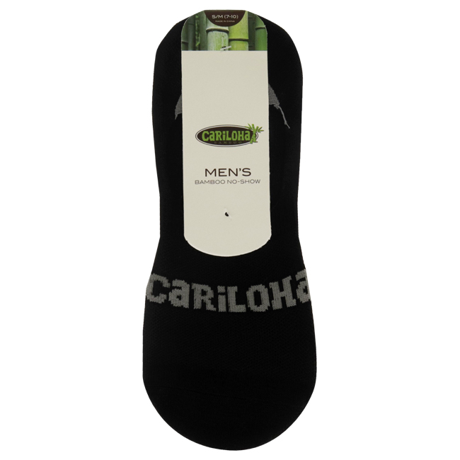 I0116830 Bamboo No-Show Socks for Men, Black - Small & Medium -  Cariloha