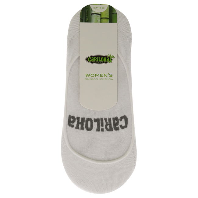 I0117021 Bamboo No-Show Socks for Women, White - Small & Medium -  Cariloha