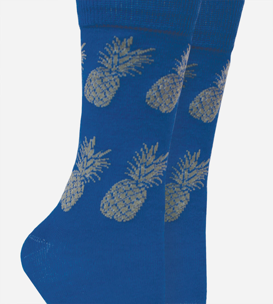 I0116862 Bamboo Trouser Socks for Women, Pineapple Royal - Small & Medium -  Cariloha