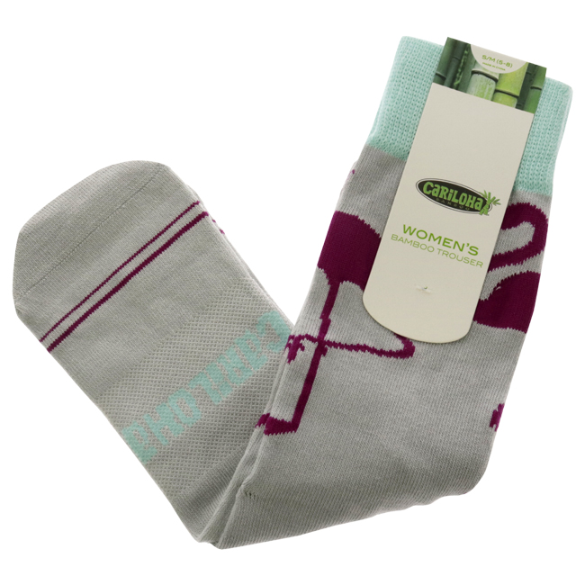 I0116864 Bamboo Trouser Socks for Women, Flamingo Gray - Small & Medium -  Cariloha