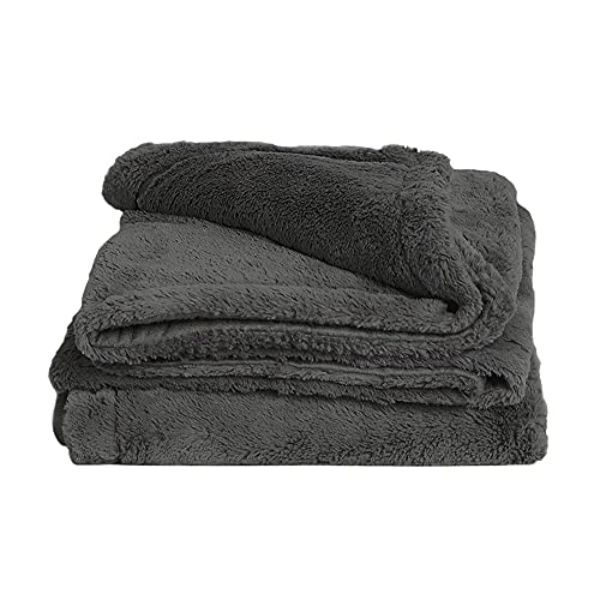 Picture of Cariloha I0116966 Plush Bamboo Throw Blanket for Unisex&#44; Onyx