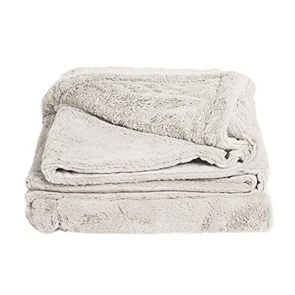 Picture of Cariloha I0116967 Plush Bamboo Throw Blanket for Unisex&#44; Coconut Milk