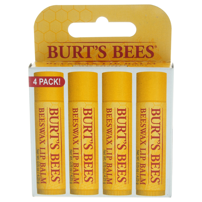 Picture of Burts Bees U-C-1208 4 x 0.15 oz Beeswax Lip Balm Pack for Unisex