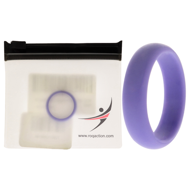 I0109079 Women Silicone Wedding Ring for Dome Style, Lavander - 8 mm Ring