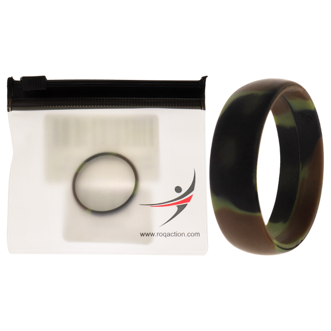 I0117573 Men Silicone Wedding Ring, Camo - 15 mm Ring