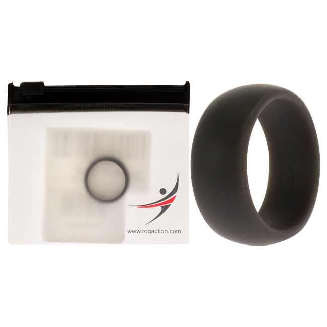 I0117585 Men Silicone Wedding Ring, Grey - 7 mm Ring