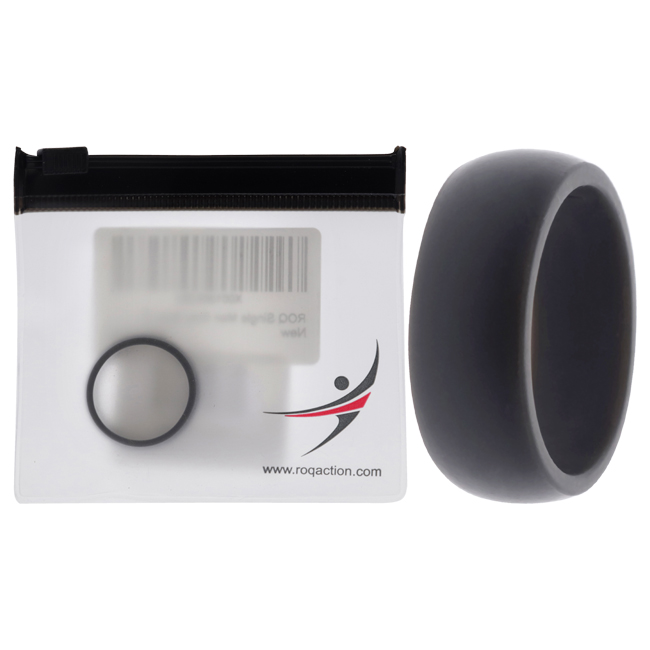 I0117589 Men Silicone Wedding Ring, Grey - 11 mm Ring