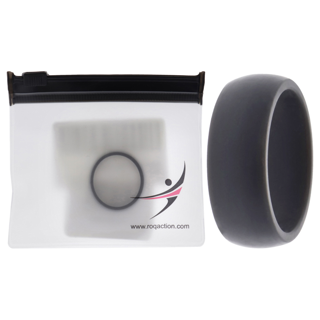 I0117590 Men Silicone Wedding Ring, Grey - 12 mm Ring