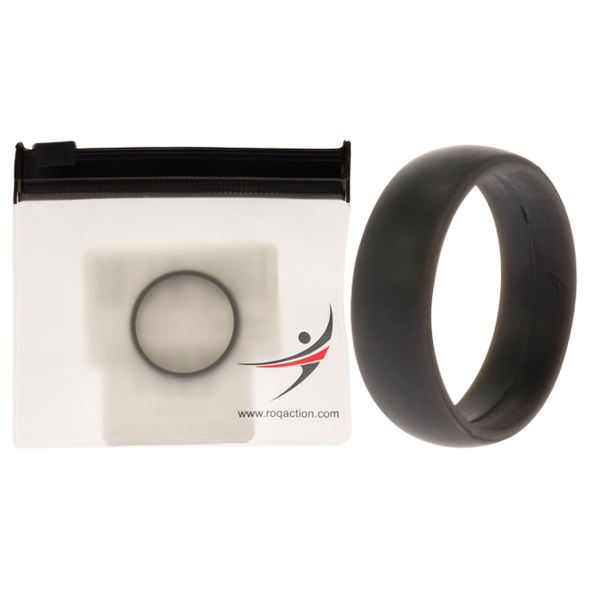 I0117593 Men Silicone Wedding Ring, Grey - 15 mm Ring