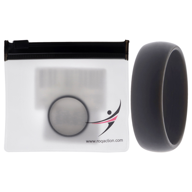 I0117594 Men Silicone Wedding Ring, Grey - 16 mm Ring