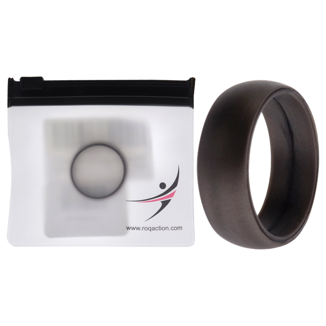 I0117510 Men Silicone Wedding Ring, Silver - 13 mm Ring