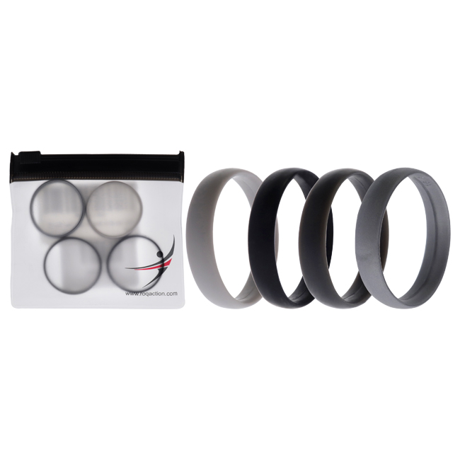 I0117547 Men Silicone Wedding 6 mm Smooth Ring - 16 mm Ring