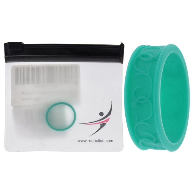 I0117719 Women Silicone Wedding Flower Ring, Turquoise - 8 mm Ring
