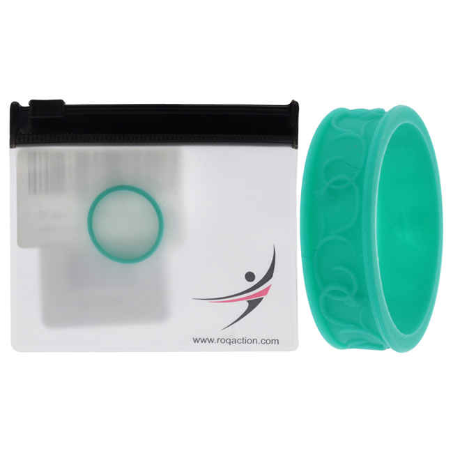 I0117721 Women Silicone Wedding Flower Ring, Turquoise - 10 mm Ring