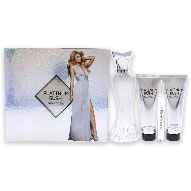 Picture of Paris Hilton I0103521 Women Platinum Rush Makeup Gift Set - 4 Piece