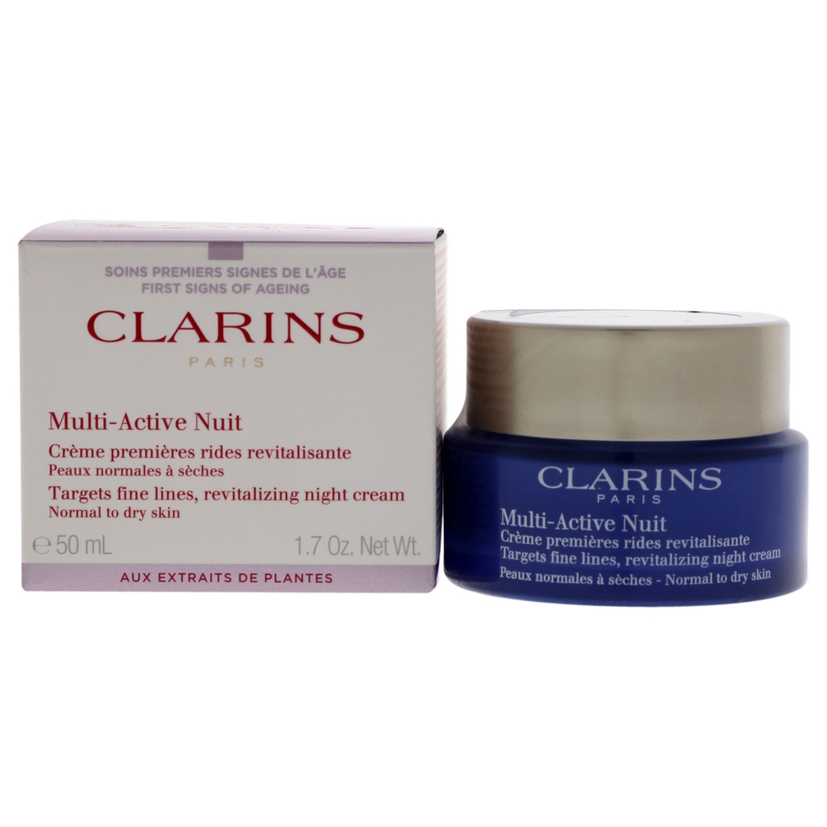 U-SC-4344 1.7 oz Multi-Active Night Cream - Normal to Dry Skin for Unisex -  Clarins