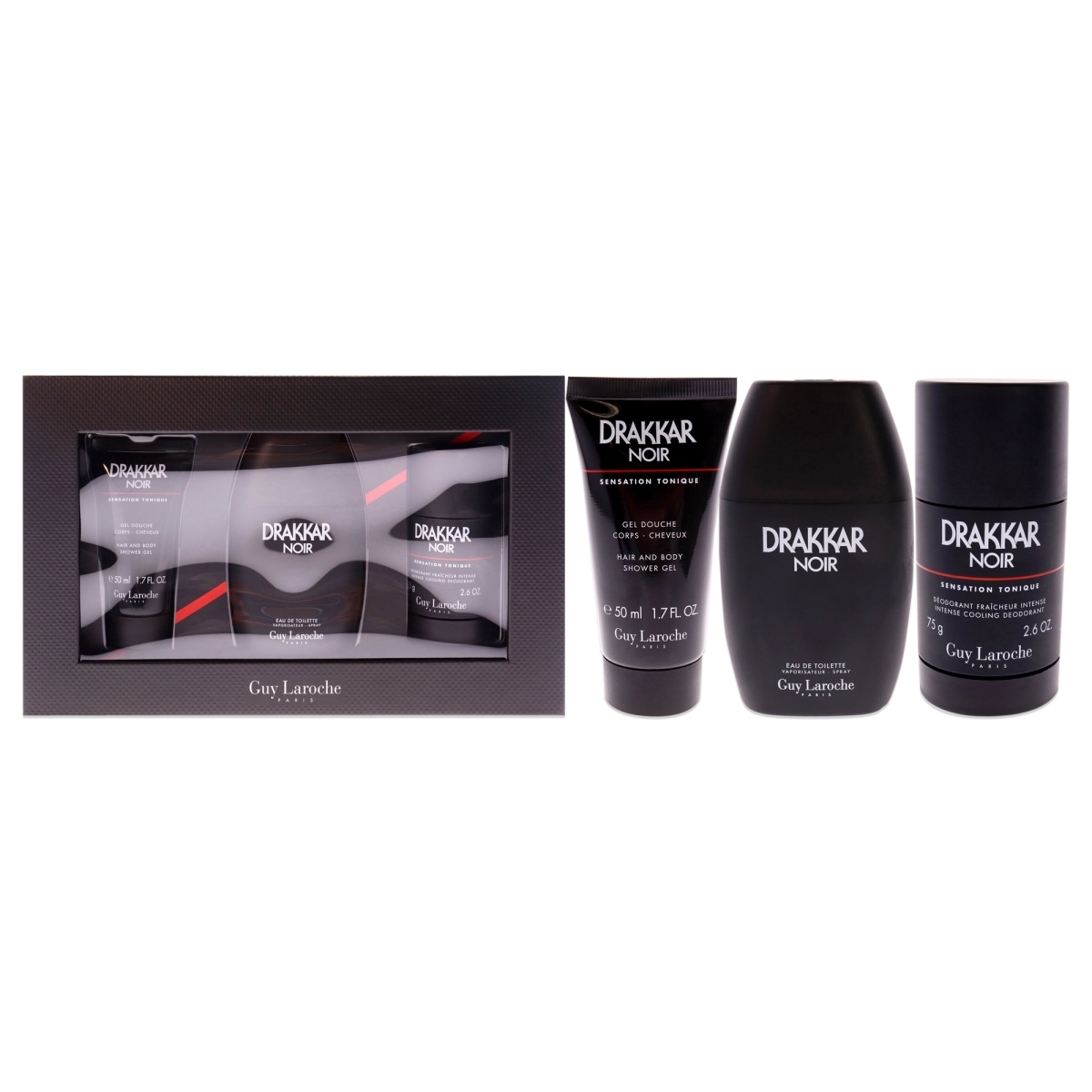 3 Piece Drakkar Noir Gift Set for Men