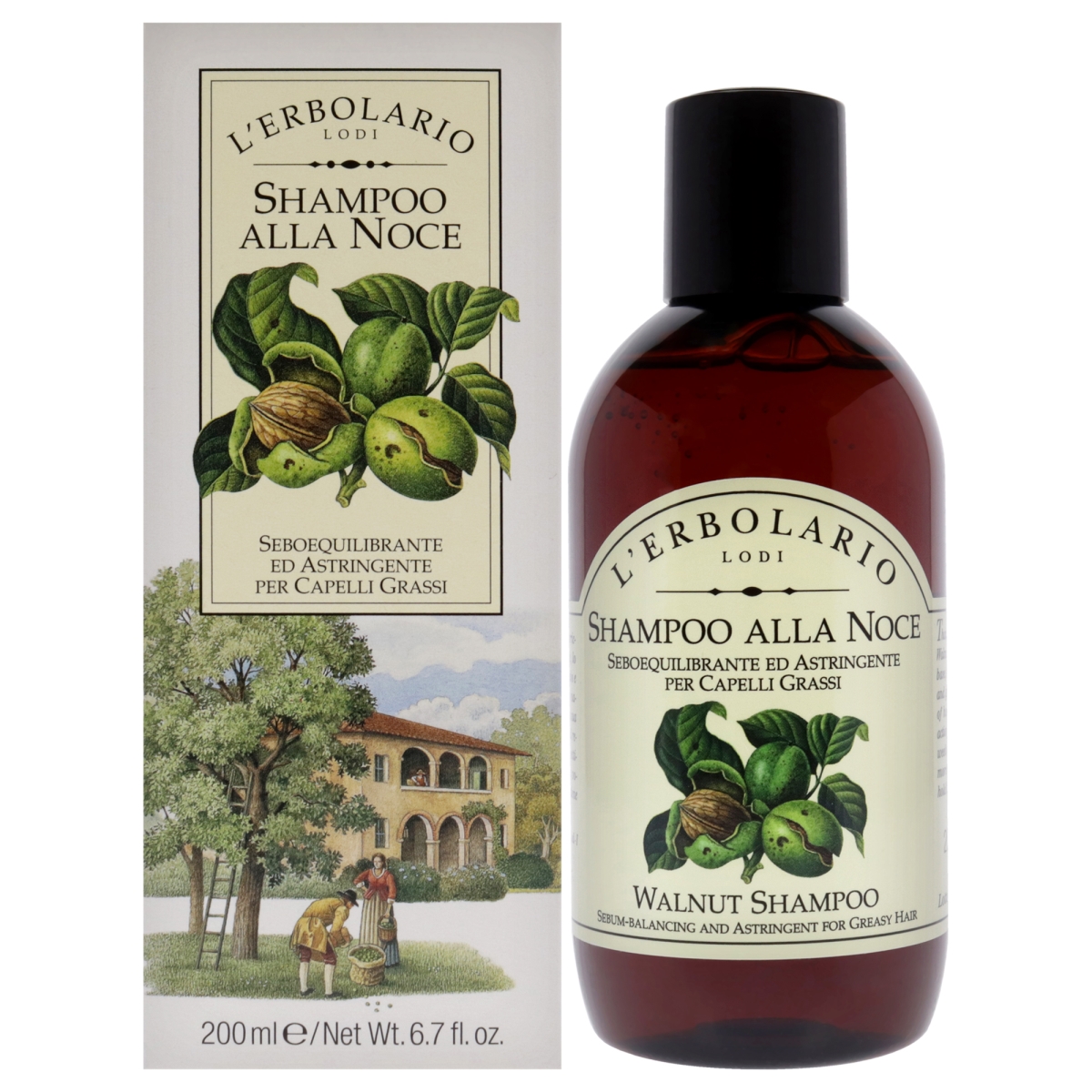 I0096591 6.7 fl oz Walnut Shampoo for Unisex