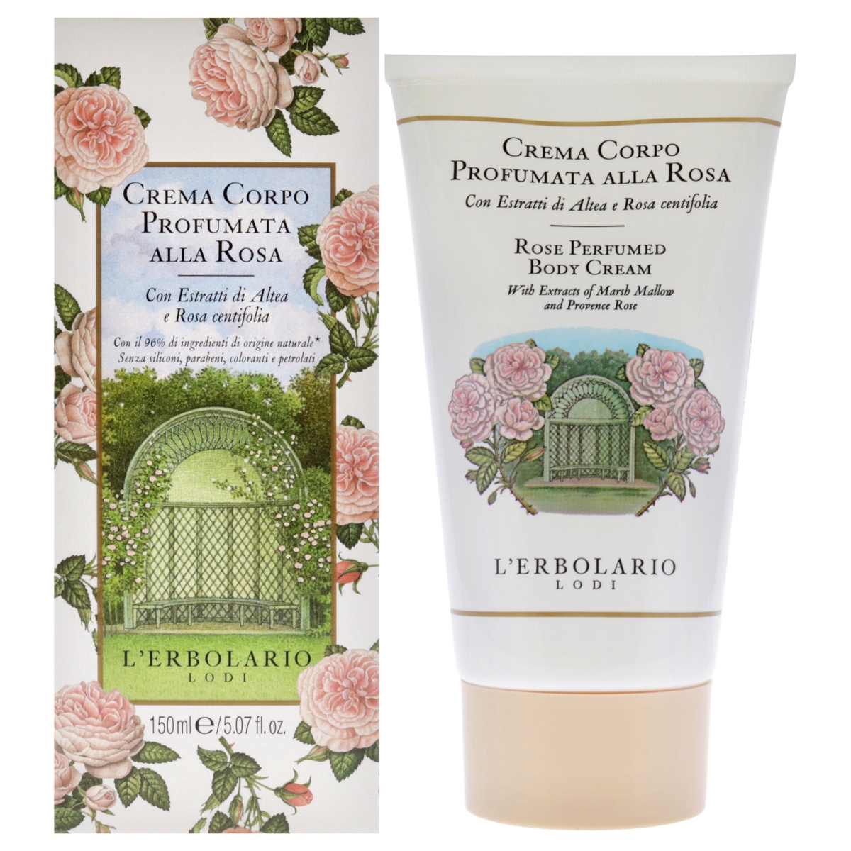 I0100129 5.07 oz Rose Perfumed Body Cream for Unisex