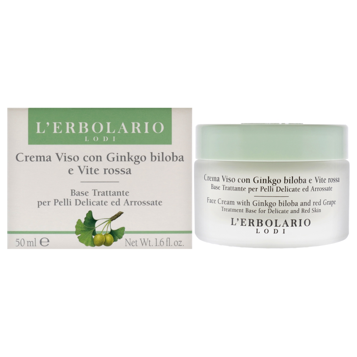 I0096367 1.6 oz Ginkgo Biloba & Red Grape Face Cream for Unisex