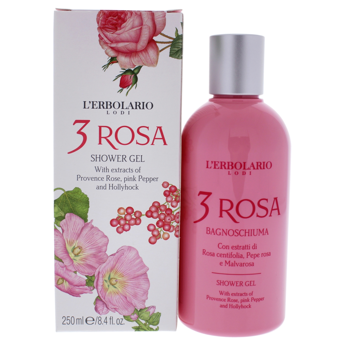 I0096532 8.4 oz 3 Rosa Shower Gel for Women