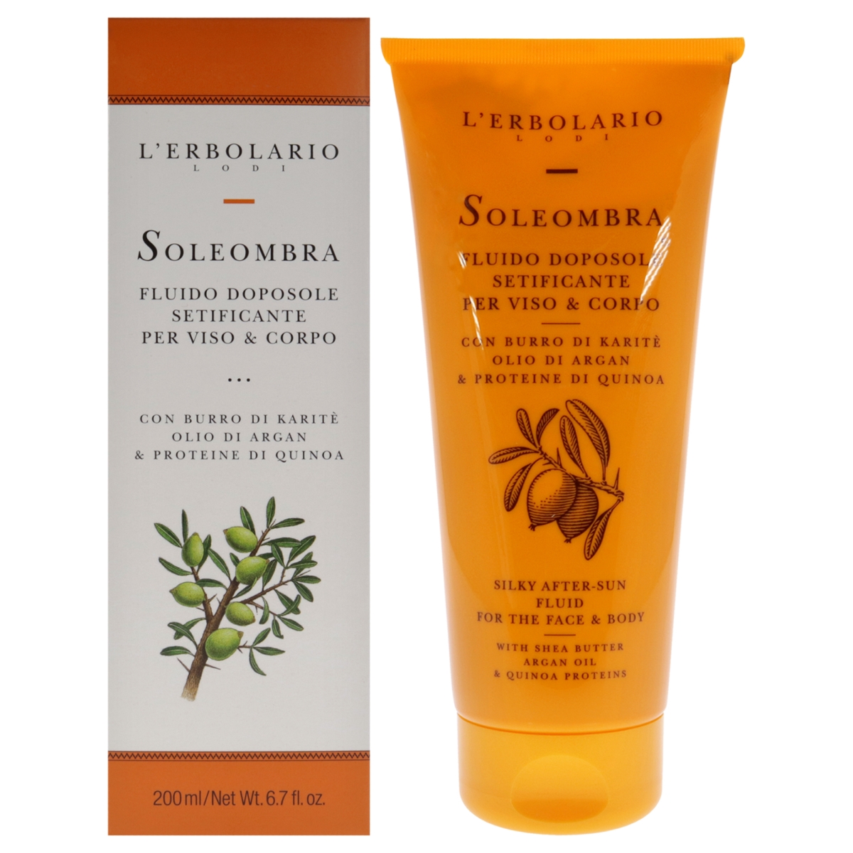 I0096521 6.7 fl oz Soleombra Silky After-Sun Fluid for Unisex