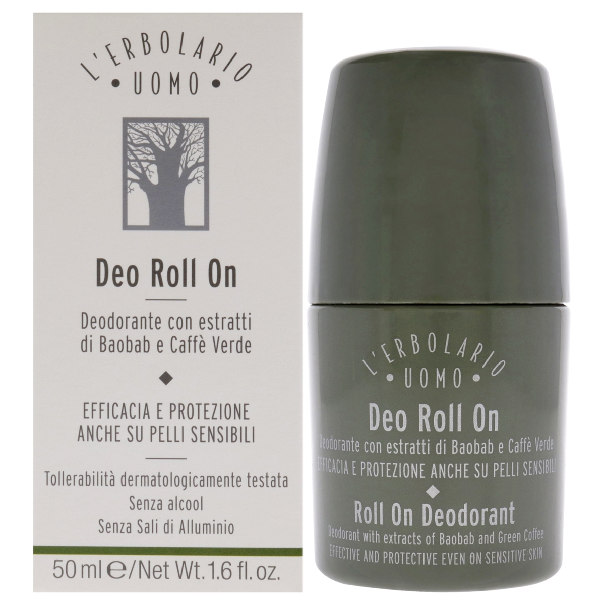 I0100153 1.6 oz Uomo Roll on Deodorant for Men
