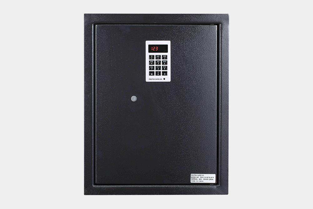 0.44 cu ft. Hidden Wall Safe Security Steel Vault Lock, Black
