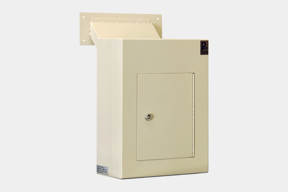 0.34 cu ft. Wall-Mount Locking Drop Box Security Safe Locker with Chute