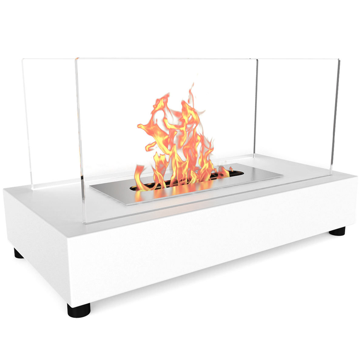 Regal Flame Et7010wht Avon Tabletop Portable Bio Ethanol Fireplace