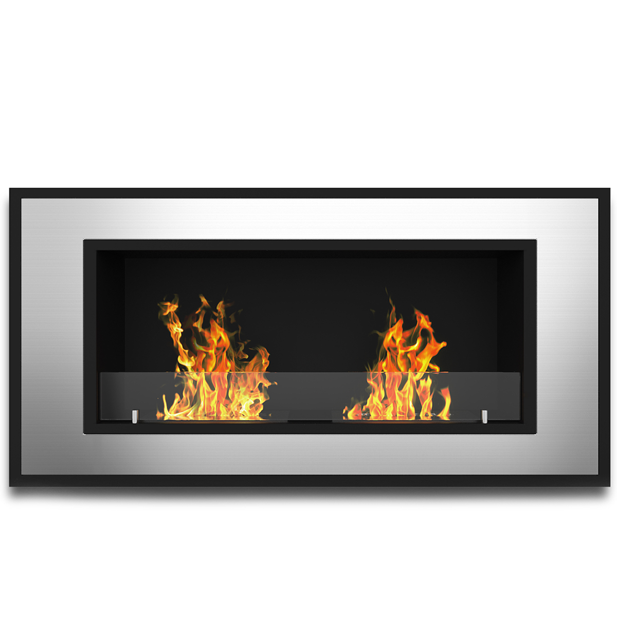 Regal Flame ER8005-MF2 47 in. Brooks Ventless Built In Recessed Bio Ethanol Wall Mounted Fireplace