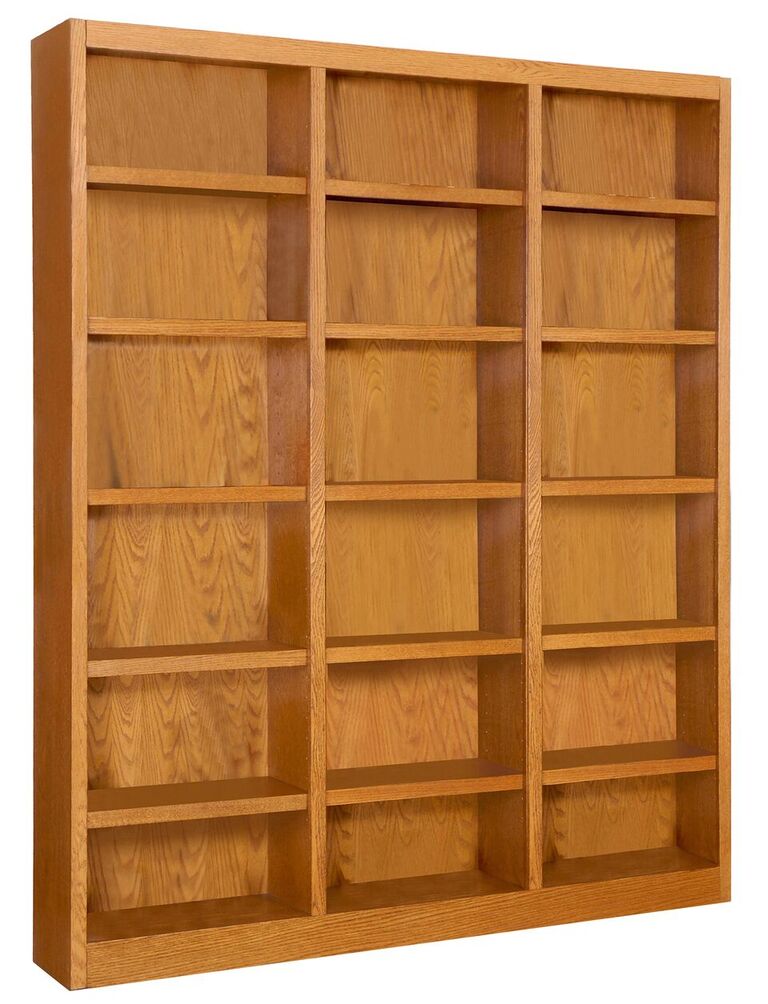 MI7284-D Wall Storage Unit Bookcase - Dry Oak Finish