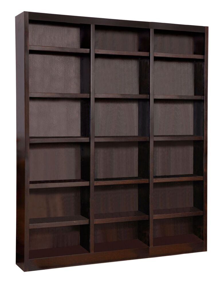 MI7284-E Wall Storage Unit Bookcase - Espresso Finish