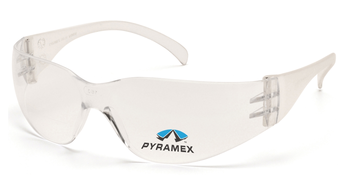 Pyramex Safety S4110R20 Clear Reader Lens with Clear Temples - Plus 2.0
