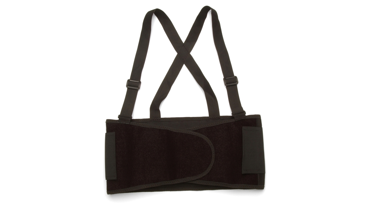 General Use Back Support - Black - Large - Lightweight & Durable Design