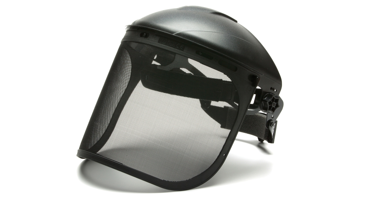 8 x 15 in. Aluminum Bound Polycarbonate Face Shield, Clear