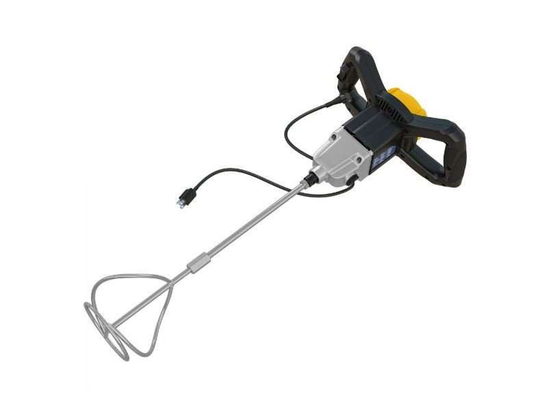120-Volt 2 Speed Power Mixer with Mixing Paddle for Thinset Grout and Mortar