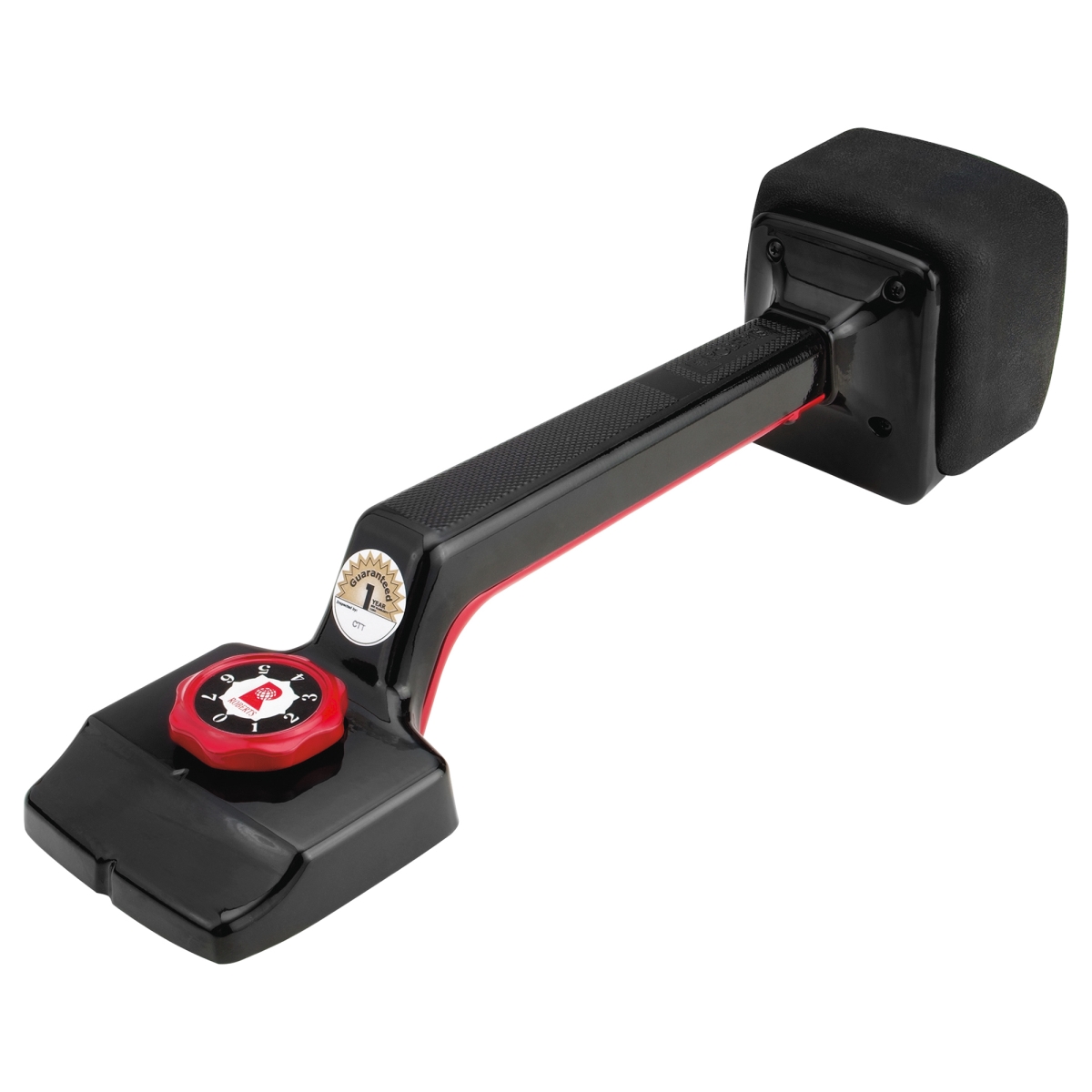 17.5-21.5 in. Deluxe High Profile Carpet Knee Kicker with Extra Thick Bumper, Black