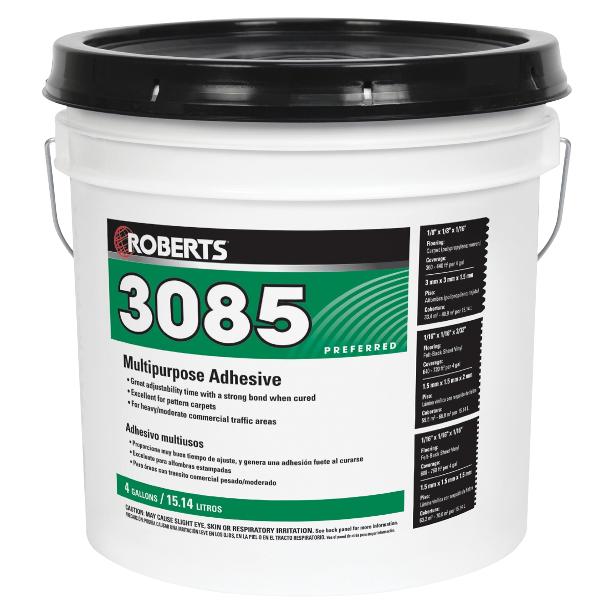 4 gal Multipurpose Adhesive for Carpet & Sheet Vinyl Flooring, Beige & Tan