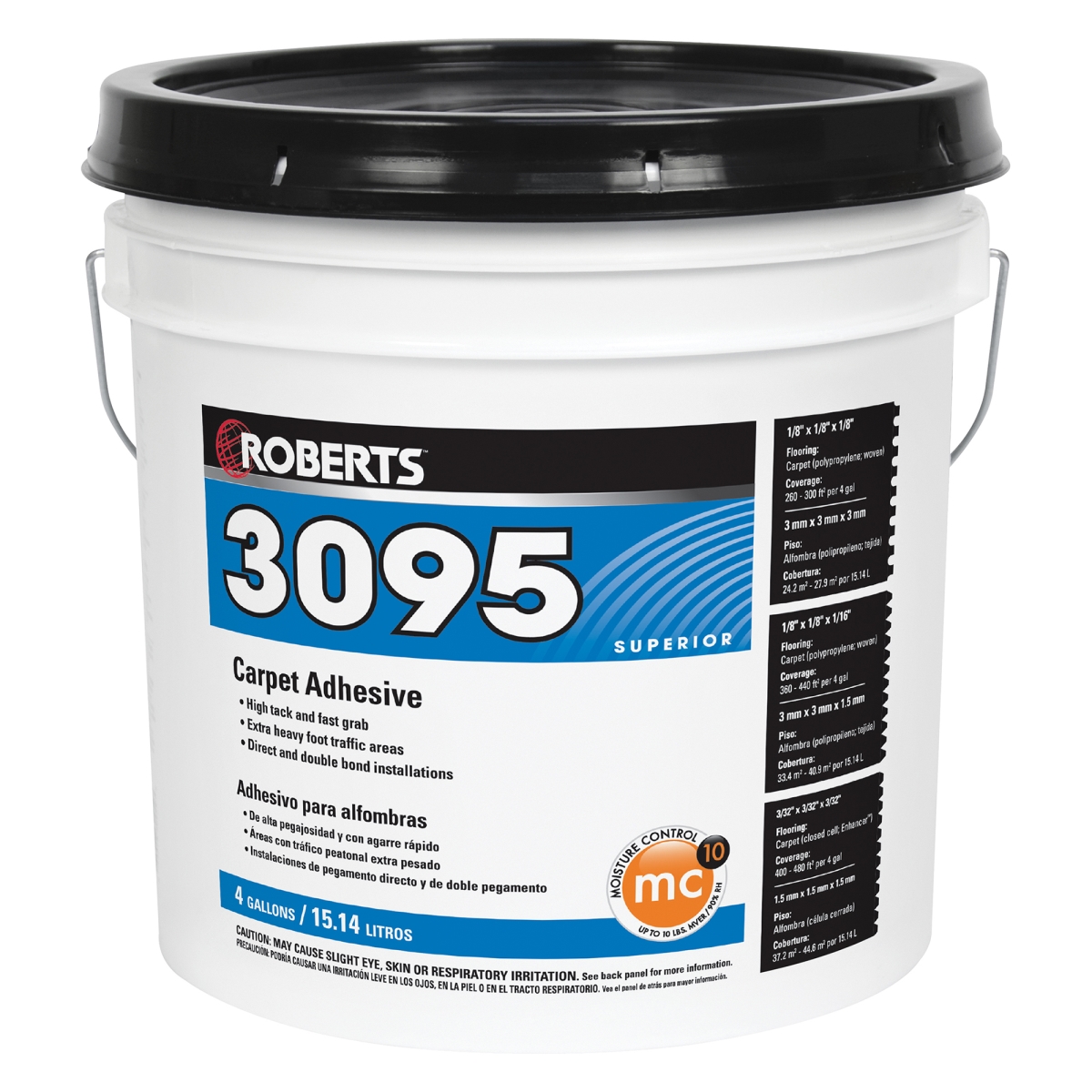 Tile Adhesive, 3095 Series, Creamy Tan, 4 gal, Pail
