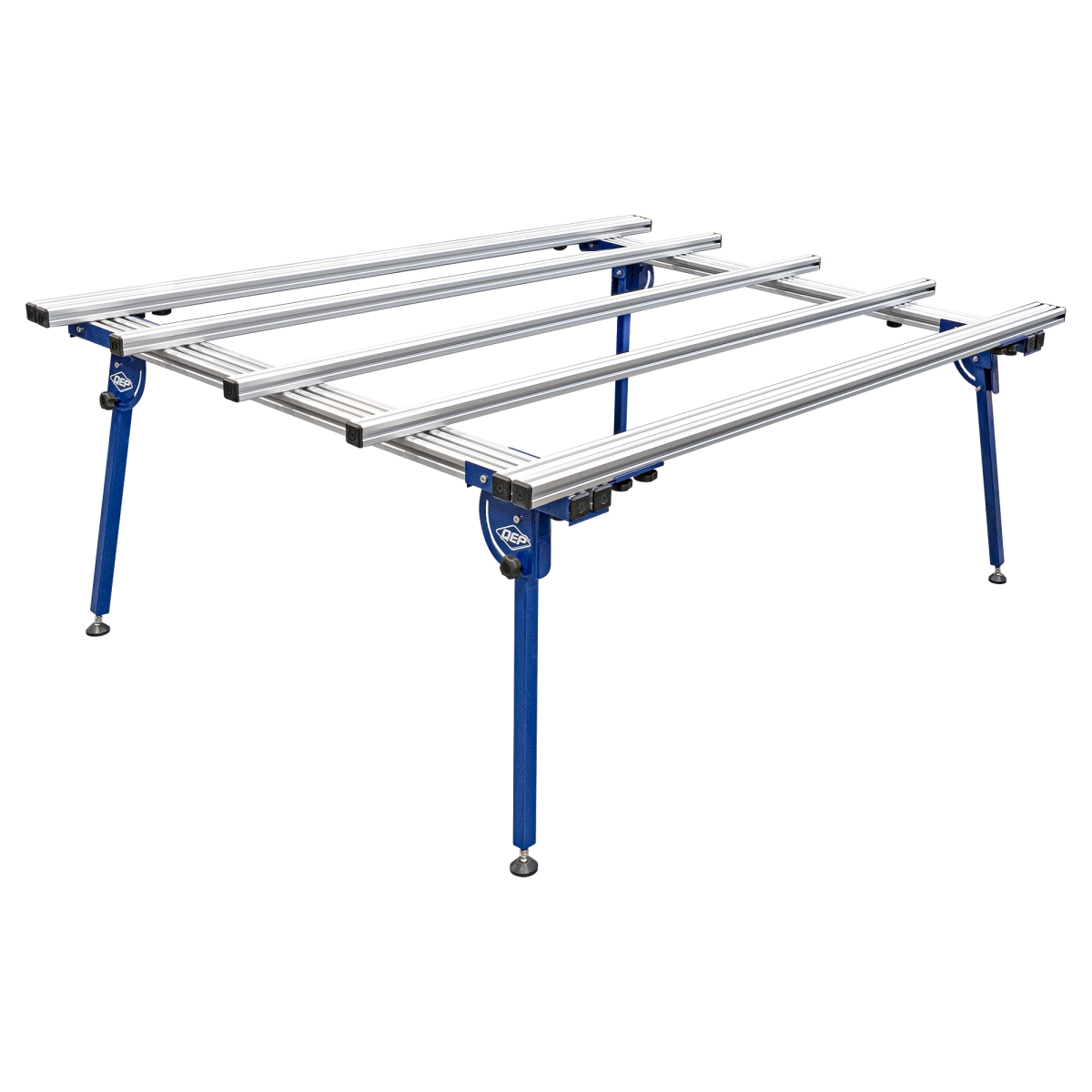 QEP 75027 GPTP Folding Work Table - Silver & Blue