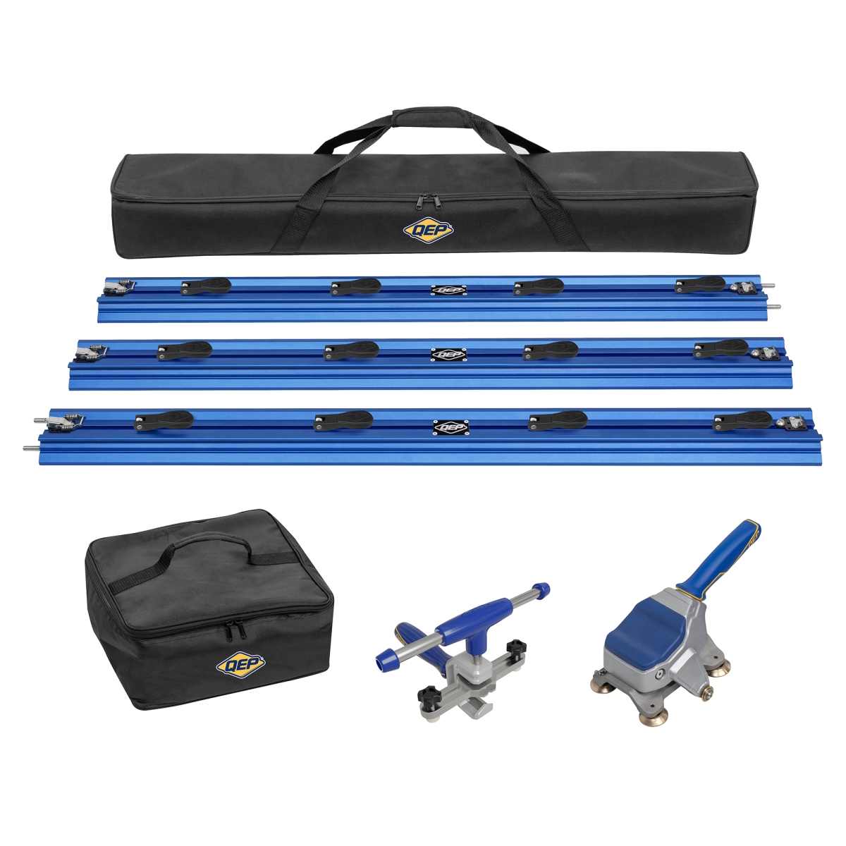 QEP 75025 GPTP Rail Cutting System - 10 ft. - Blue, Silver & Black