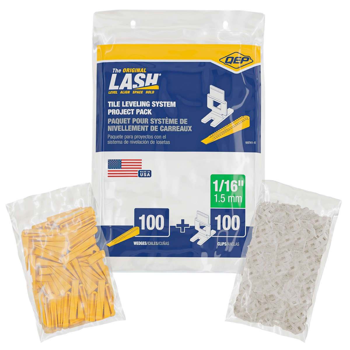 QEP 99741-6 Lash Tile Leveling System Project Pack - Pack of 200