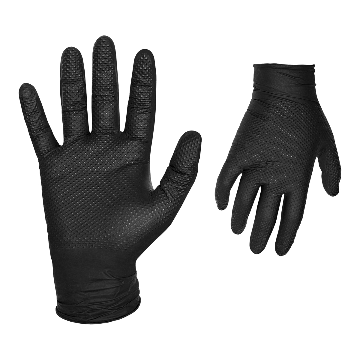 QEP 21597 9 mil Premium Nitrile Gloves for Tile & Stone Installation - Large - Black - 50 Each - Case of 10