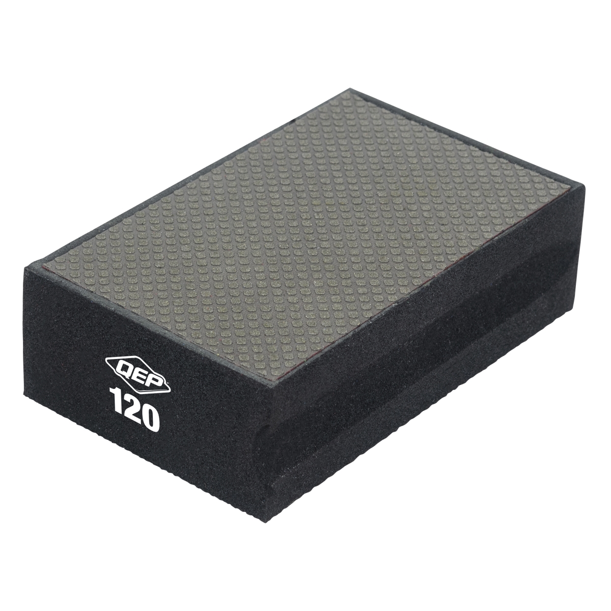 QEP 10047 120-Grit Medium Diamond Sanding Block - Black & Gray