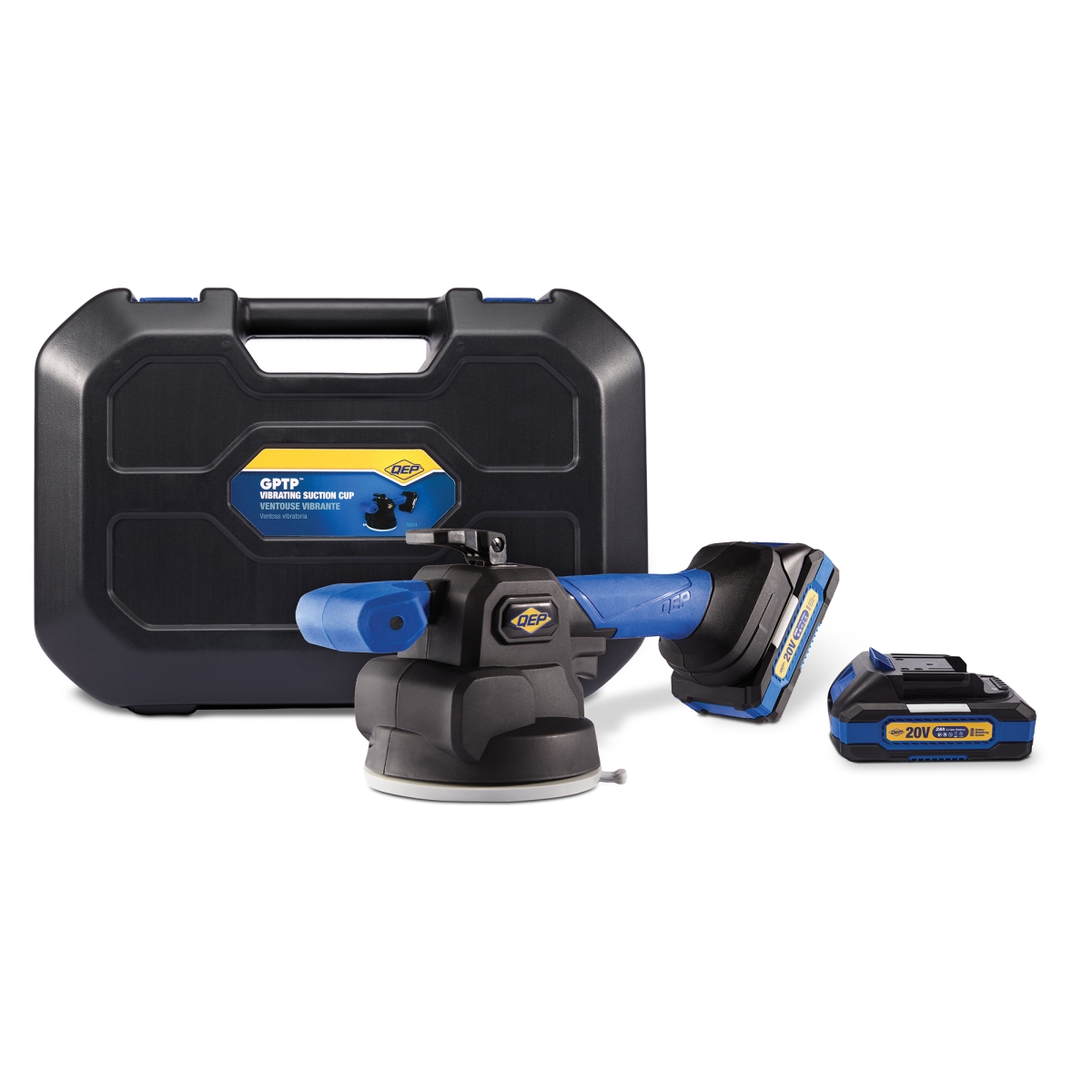 QEP 75031 GPTP Vibrating Suction Cup - Blue, Black & Yellow