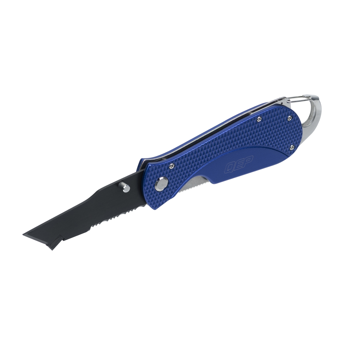 QEP 10072 Folding Backerboard Knife - Blue, Black & Silver