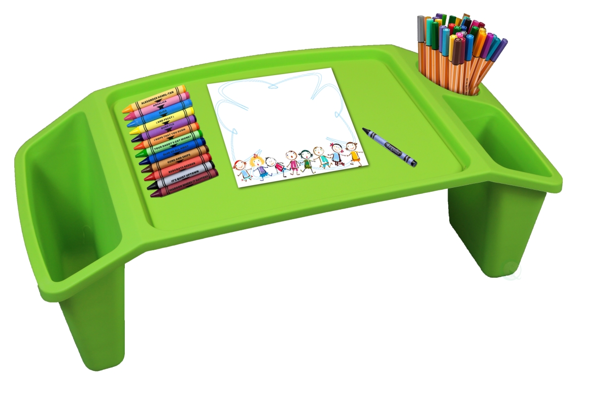 Picture of Basicwise QI003253G.12 Kids Lap Desk Tray & Portable Activity Table&#44; Green - Set of 12